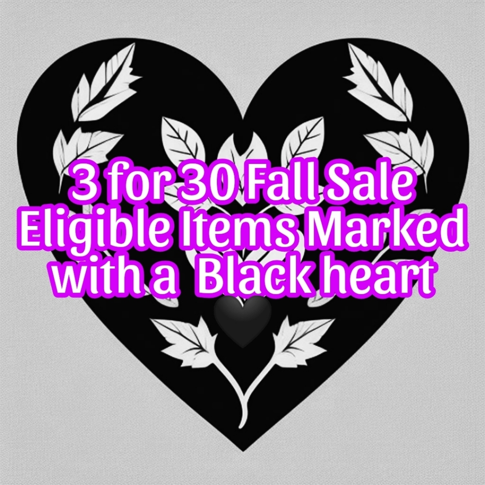 3 for 30 Fall 🖤 emoji sale